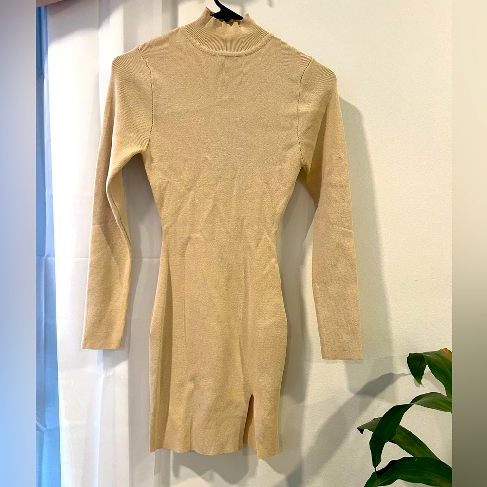 Windsor Store ribbed knit long sleeve sweater dress size M